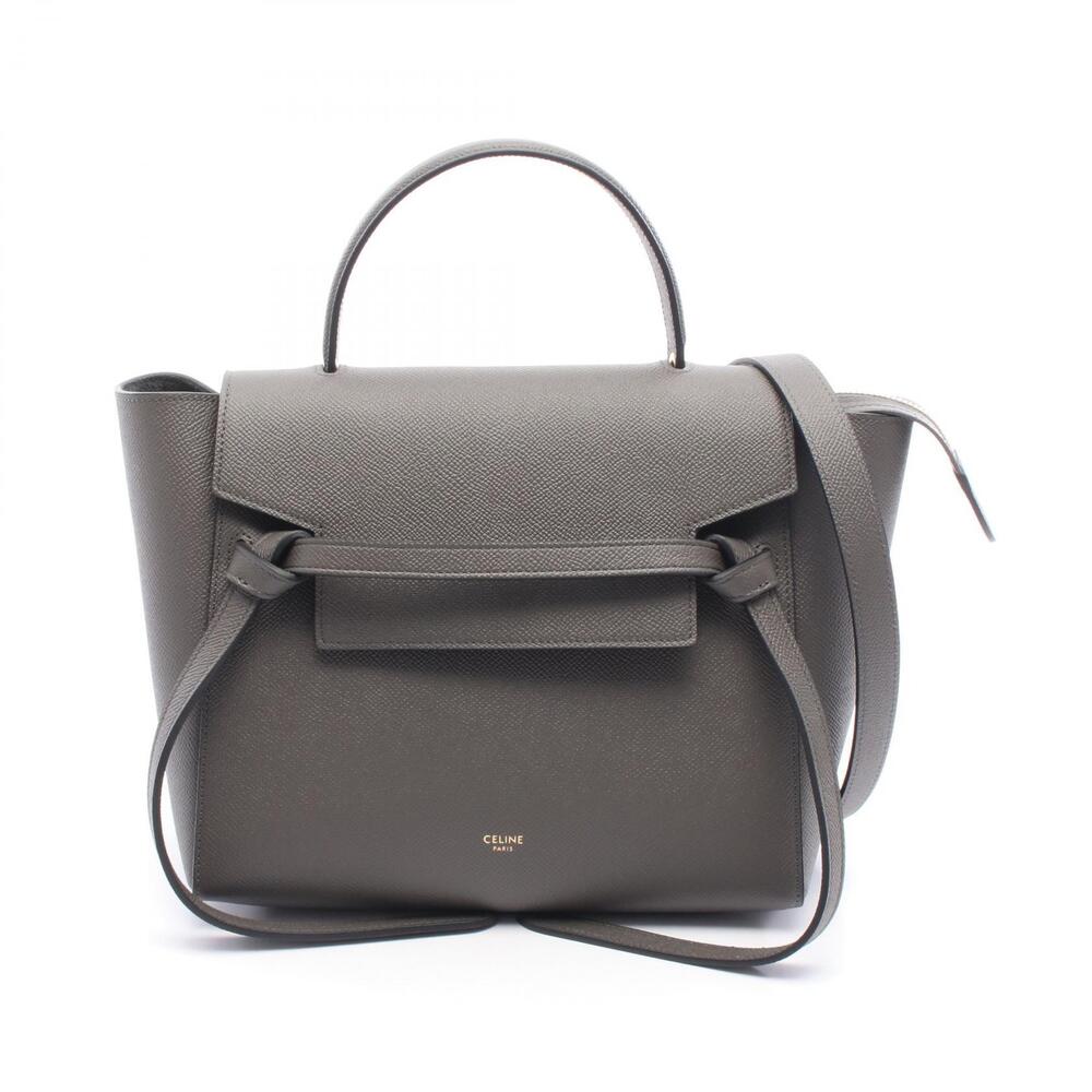 Celine BELT BAG Handbag Leather Gray